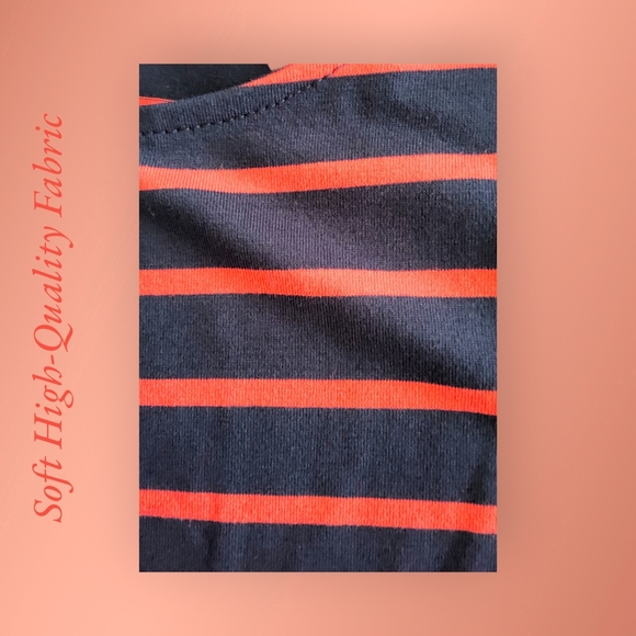 NWT!! Designer A.N.A Casual Striped Midi Dress - Picture 10 of 14